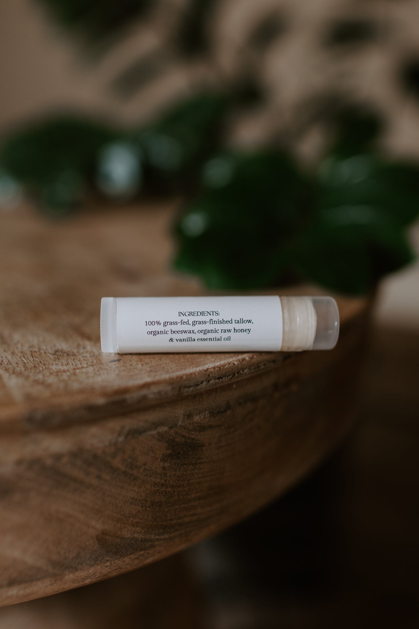 vanilla & honey tallow lip balm